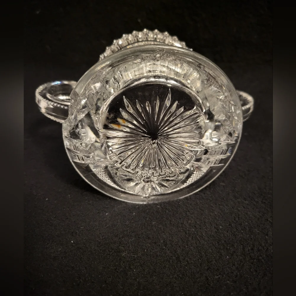 Vintage presscut sugar bowl